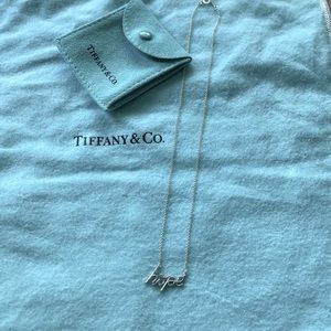 RARE AUTHENTIC Tiffany and Co. Paloma Picasso Sterling Silver “Hope” pendant